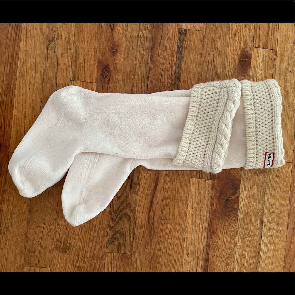 Hunter Cable Knit Cuff Welly Boot Sock